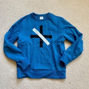 Gap x Saturdays NYC GQ Blue Sweatshirt sz S